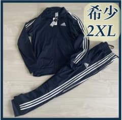 アディダス adidas ジャージ 上下 セットアップ 紺 2XL 未使用 - メルカリ