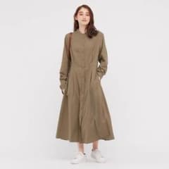 UNIQLO ユニクロ　ソフトフランネルフレアワンピースのサムネイル