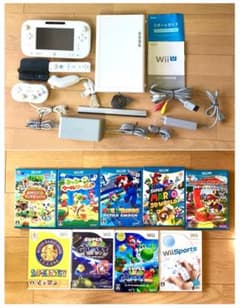 Wii U 本体+付属品+ソフト９本のサムネイル