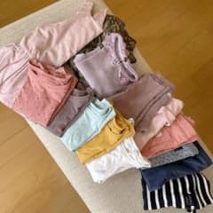女の子服　まとめ売り14点セット(80センチ他）のサムネイル