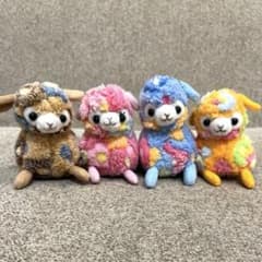 ベイビーアルパカッソ 花柄 ぬいぐるみ マスコット キーホルダー
