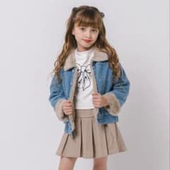 URBAN CHERRY ファーデザインデニムジャケット 120cmのサムネイル