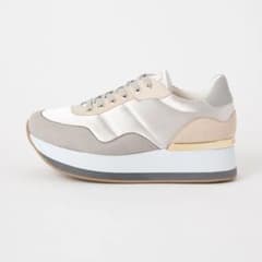 シルバー/グレー サテン スニーカーのサムネイル