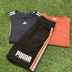 140cm PUMA adidas チャンピオン　上下セットのサムネイル