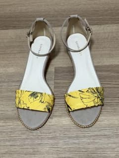 ESPERANZA アンクルストラップサンダル イエロー Lサイズのサムネイル