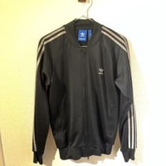 adidas ジャージ 黒 ストライプのサムネイル