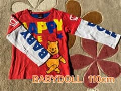 【お値下げ】BABYDOLL 長そでTシャツ 110cmのサムネイル