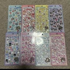 《正規品》サンリオ ボンボンドロップシール 第2弾 コンプリート セット8枚のサムネイル