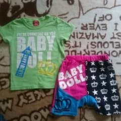【GW価格】お勧め！ベビードール  Tシャツ パンツ セット 90のサムネイル