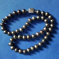 淡水パールネックレス グレー 14/20刻印有り - メルカリ