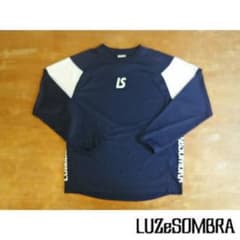 【LUZ e SOMBRA】長袖プラシャツ/ネイビー×ホワイト Lsize/のサムネイル