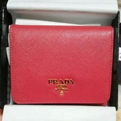 プラダ/PRADA サフィアーノ 三つ折り財布 ピンクのサムネイル