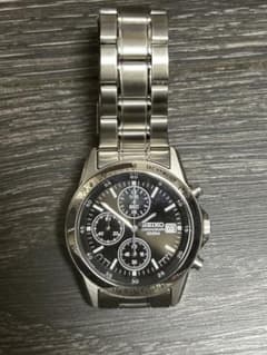 SEIKO クロノグラフ 100M 腕時計 7T92-0DW0 不動のサムネイル