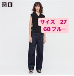 新品未使用　ワイドレッグジーンズ　27のサムネイル
