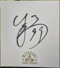 オリックス 杉本裕太郎 99 直筆サイン色紙 - メルカリ