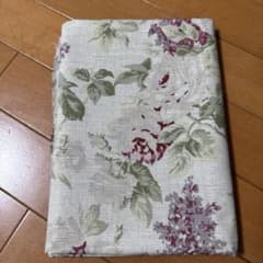 未使用　アンティーク調 花柄プリント生地 ローズ 　104×150のサムネイル