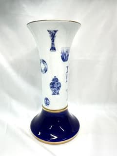 希少【深川製磁】ブルーチャイナ 杵型花生 花瓶 有田焼 希少【深川製磁】ブルーチャイナ 杵型花生 花瓶 有田焼 - メルカリ