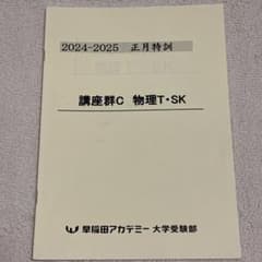早稲田アカデミー大学受験部 2024-2025 正月特訓 物理T・SK - メルカリ