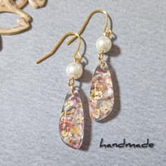 ≪334 ③≫レジンピアス 400円 - メルカリ