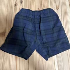ships 100㎝ ネイビー・ブラックチェック柄ショートパンツのサムネイル