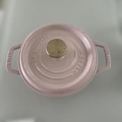 STAUB 両手鍋 16cm ソルベローズ 保証書あり - メルカリ