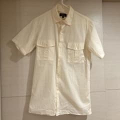 A.P.C 半袖シャツ　コットン素材　クリーム色　サイズ1のサムネイル