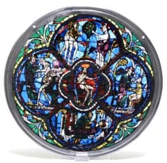 ケルト文様 ヴィンテージ ステンドグラス ケルズの書 キリスト 宗教