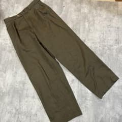 80s イタリア製 Euro vintage コットンスラックス ツータック 80s90s ユーロヴィンテージ ツータック コットンスラックス ダブル