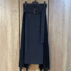 Thumbnail of ブラック　プリーツスカート ベルト付き