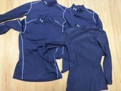 UNDER ARMOUR アンダーシャツ 4点セット ネイビーのサムネイル