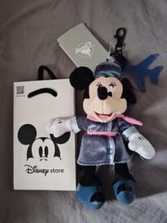 羽田空港限定Disney ミニーマウス ぬいぐるみ マスコット 飛行機チャーム付のサムネイル