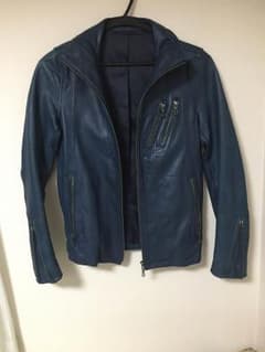 【SCHUSSEL】専用 メンズ ライダースジャケット 本革 ラムレザーのサムネイル