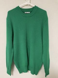 ZARA リブニット セーター グリーン Mのサムネイル