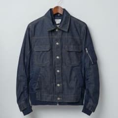 A.P.C. × sacai デニム MA-1 ジャケット XS ネイビー A.P.C. × sacai デニム MA-1 ジャケット XS ネイビー - メルカリ