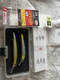 ダイワアユイングミノー2本 釣り針セットケース付きのサムネイル