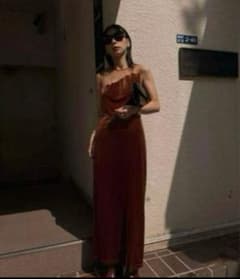 AMERI VINTAGE 2way CURVE VELOURS DRESS - メルカリ