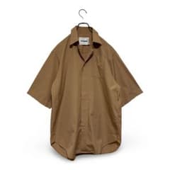 イタリア製　JILSANDER オーバーサイズ　比翼デザイン　半袖　シャツ　M イタリア製 JILSANDER オーバーサイズ 比翼デザイン 半袖 シャツ M