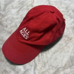 OLD X ALL AGES キャップ レッド 日本製 未着用のサムネイル