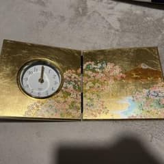 加賀箔 屏風時計 華富士 加賀箔 屏風時計 華富士 - メルカリ