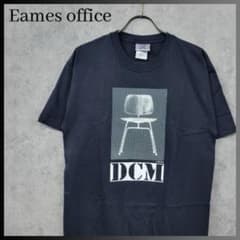 90s 新品 USA製 イームズオフィス デッドストック Tシャツ ブラックのサムネイル