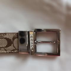 COACH ロゴ入りブラウンベルトのサムネイル