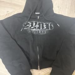 SUNK æxis LINE ジップアップパーカー ブラックのサムネイル