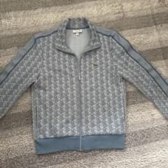 LACOSTE モノグラム柄 トラックジャケット ライトブルー FR3 - メルカリ