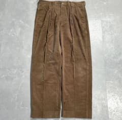 90s Ralph Lauren 太畝コーデュロイ ツータック ポロチノ パンツのサムネイル