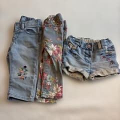 ベビー　キッズ　女の子　デニム　3点セット 80cmのサムネイル