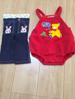 ミキハウス オーバーオール 90のサムネイル