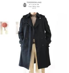 カシミヤ100%” トゥモローランド PILGRIM トレンチコート44 - メルカリ