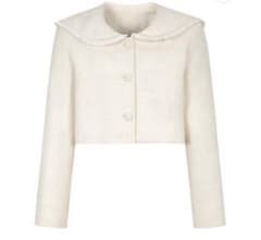 muguet tweed frill sailor jacket IVORY - メルカリ