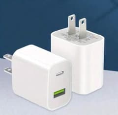 iPhone 20W 対応 USB-C 急速充電器 ホワイト PDコンパクトのサムネイル