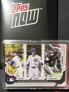 Topps Now 大谷翔平 鈴木誠也 村上宗隆 MLBカードのサムネイル